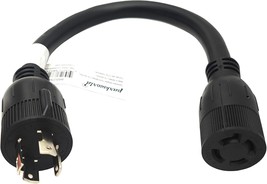 Parkworld 885255 Generator Adapter Cord, 4-Prong Locking 30 Amp, 20 Receptacle - £32.41 GBP