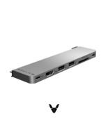 Hyper - HyperDrive Next 8 Port Duo Slim USB-C Hub - HD3002 - Space Gray - $57.10 CAD