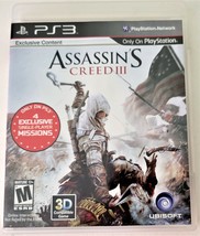 Assassin&#39;s Creed Iii 3 Sony Play Station 3 PS3 Game Complete w/MANUAL Revolution - £6.84 GBP