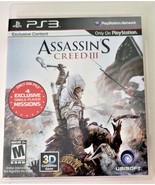 Assassin&#39;s Creed III 3 Sony PlayStation 3 PS3 GAME COMPLETE w/MANUAL REV... - £6.72 GBP