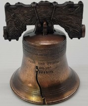 M) Philadelphia Pennsylvania Souvenir Liberty Bell Metal Replica Figurine - £5.51 GBP