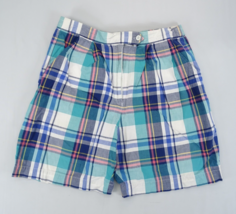 Vintage Izod Lacoste Men Large Casual Shorts Plaid Spring Preppy Retro - £14.81 GBP