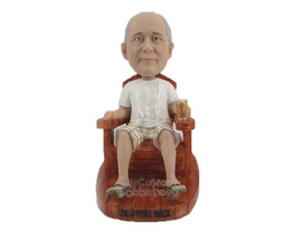 Custom Bobblehead Dapper Male Relaxing With A Mug Of Beer On Chair - Lei... - $169.00