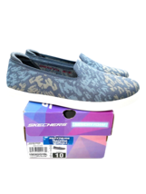 Skechers Cleo Cup Wild Bloom Washable Knit Animal Print Loafer - Grey Blue 10M - £24.92 GBP