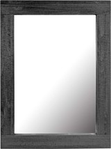 Stonebriar Rustic Rectangular Black Painted Wood Frame Hanging Wall, 24&quot; X 18&quot; - $53.99