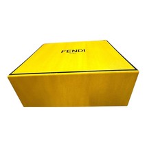 Fendi Yellow EMPTY Gift Box For Packaging  Storage 9.5x8.5x4 Purse Magne... - £29.32 GBP