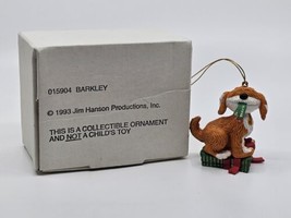 Vtg Christmas on Sesame Street Barkley Dog ornament Jim Henson Grolier 1993 - £19.97 GBP