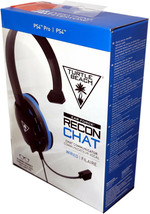 Turtle Beach Recon Chat Wired Gaming Headset for PS4 Pro, PS4 - Black/Blue New - $16.24
