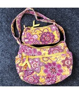 Vera Bradley Bag Set Bali Gold Crossbody Convertible Purse and Pouch Wallet - $14.50