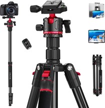 Professional Aluminum Camera Tripod And Monopod With 360° Ball, Measures 70&quot;. - £51.31 GBP