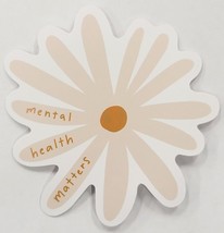 Mental Health Matters Flower Shaped Sticker Decal Motivational Embellish... - £1.83 GBP