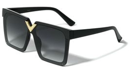 Dweebzilla Oversized Semi Rimless Square Retro Sport Luxury Aviator Sunglasses ( - £9.50 GBP+