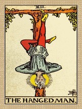 Decoration Poster from Vintage Tarot Card.Hanged Man.Mystical wall Decor.11424 - £13.39 GBP+