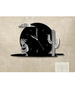 15in W Southwest Theme Full Moon Wall Clock - Kokopelli and Cactus - $104.00