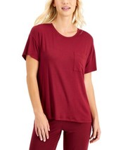 Alfani Womens Super-Soft Modal Basic T-Shirt Size Large Color Garnet Stone - £28.01 GBP