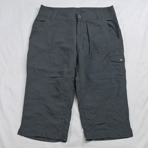 Columbia 8 Gray Ripstop Outdoor Hiking Cargo Camping Capri Pants - £9.34 GBP