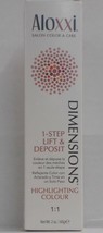 ALOXXI DIMENSIONS 1 Step Lift &amp; Deposit Highlighting Hair Color ~ 2 fl oz Tubes! - £5.22 GBP