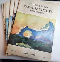 United States Naval Institute Proceedings Magazines 1960 Lot of 6 Militaria - £27.51 GBP
