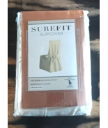 NEW Surefit Dining Room Chair Slipcover Duck Natural Long Relaxed Fit - €12,89 EUR