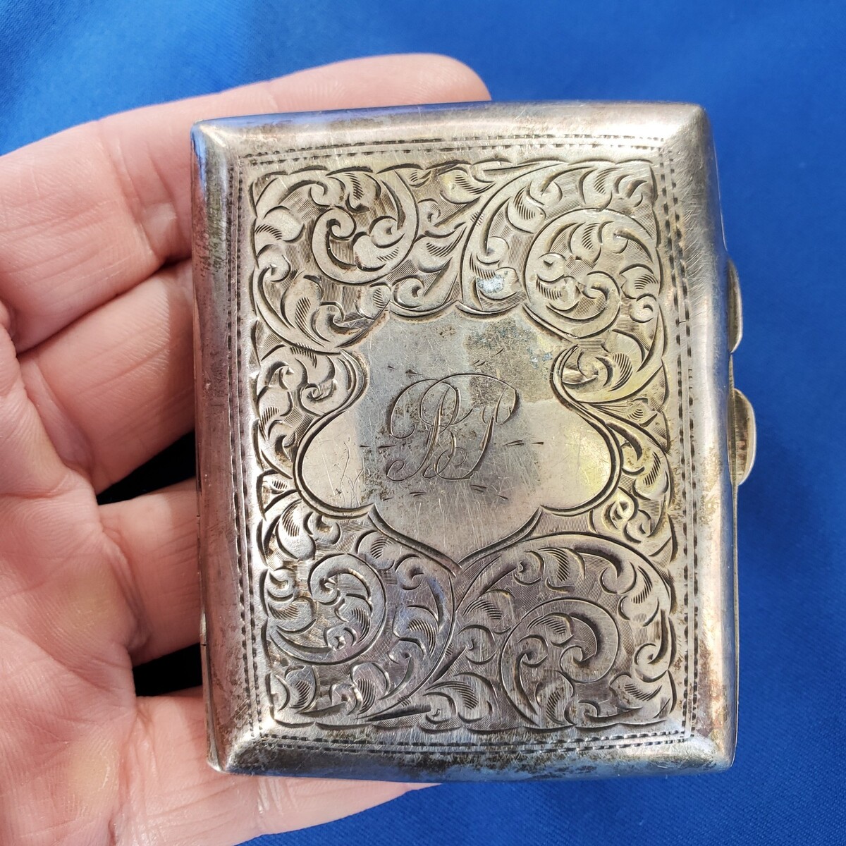silver cigarette case engraved antique For those looking to give a gift that is both practical and personal Sterling Silver Cigarette Case -