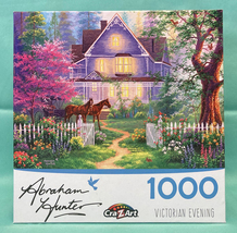 Abraham Hunter puzzle Victorian Evening 1000 piece cottage horses Cra-Z-... - £3.90 GBP