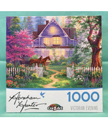Abraham Hunter puzzle Victorian Evening 1000 piece cottage horses Cra-Z-... - £3.93 GBP