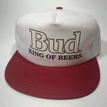 Vintage NOS White k products USA Bud King of Beers Snapback hat Cap RARE... - £29.68 GBP