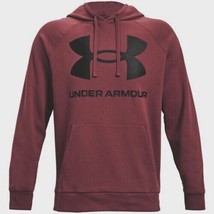 Under Armour Mens UA Rival Fleece Hoodie Big Logo Sweatshirt Small Cinna Red - £28.52 GBP
