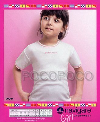 Maglia girocollo da bimba mezza manica in cotone caldo Navigare bambina ... - $6.80