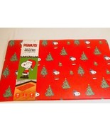 Peanuts Christmas Tree Anti Fatigue Kitchen Mat 18&quot;X30&quot; Red Puffer Snoopy - £26.56 GBP