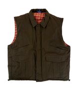 Shaver Lake XL Vest Made in Hong Kong Brown Workwear Outdoor Plaid Lined... - $39.99
