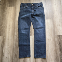 Urban Star Jeans Blue Mens 36x32 Straight Leg Casual Denim Stretch Dark ... - £19.61 GBP
