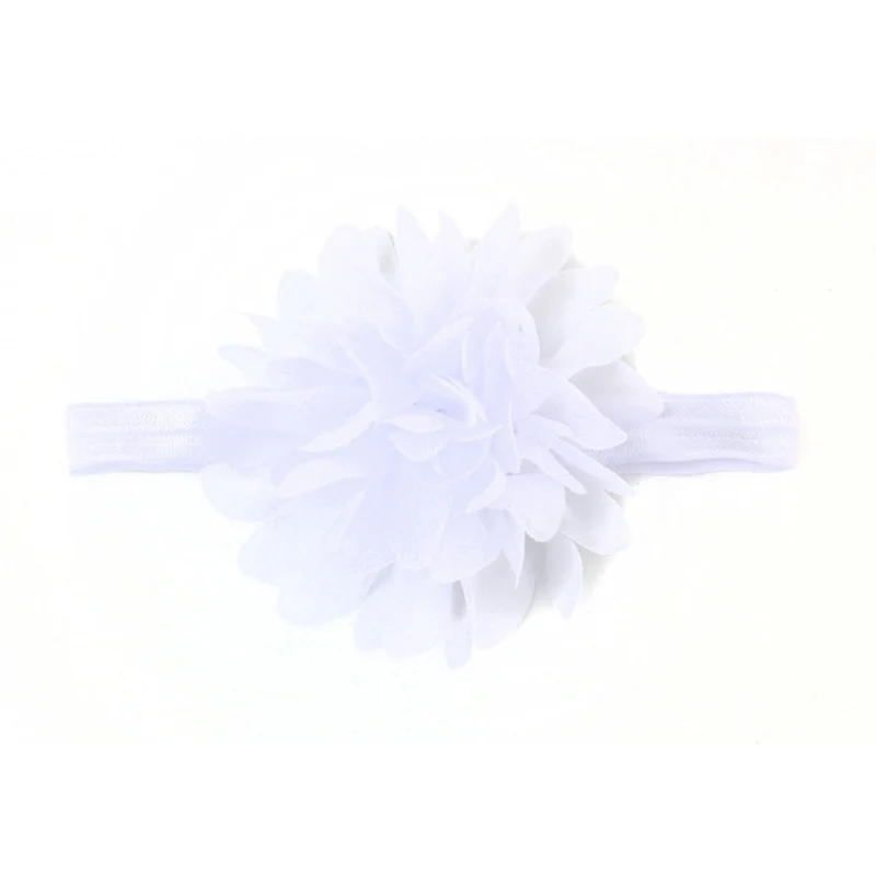 Baby Girls Hair Accessories Mesh Grid Flower Lace Baby Headband Solid Co... - $12.90