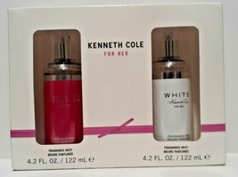 Kenneth Cole For Her 2 Pcs Gift Set Fragrance Mist Reaction and White 4.... - £22.46 GBP