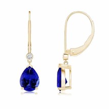 Authenticity Guarantee

ANGARA Pear Tanzanite Leverback Drop Earrings with Di... - £1,370.40 GBP