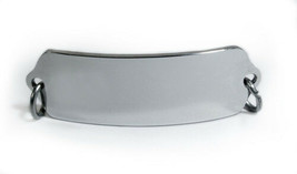 Engraved Sport or Travel ID Bracelet Plate. Sold without chain. Free valet Card! - £15.97 GBP