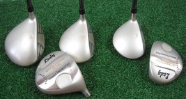 New Girls Tall Length &#39;Lady Calcutta Driver+Fairway Woods; Graphite W Head Covers - £54.59 GBP