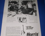 Morris Guitar Pickin&#39; Magazine Photo Clipping Vintage January 1976 - $14.99