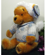 (Y24L3B8) Disney Store NWT Xmas Plush Christmas Pooh Bear Stuffed Animal  - £31.41 GBP