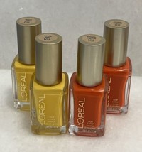 4 L&#39;oreal Nail Polish Color - 101 Banana Pop &amp; 102 Energetic Tangerine - 0.39 oz - $17.82