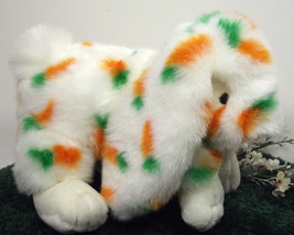  (Y24B15) Fiesta Plush Bunny Lovely Carrot Pattern Stuffed Animal Rabbit - £24.04 GBP