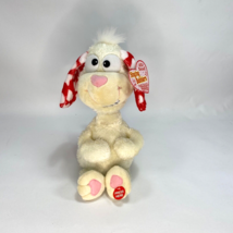 Justs for Laughs Singing Bobblers Dog Plush Moves Sings &#39;Hey Baby&#39; Valentine 11&quot; - £35.58 GBP