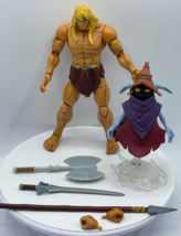 MOTU Masters of the Universe Revelation Savage He-Man &amp; Orko Action Figures - £15.17 GBP