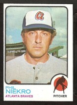 Atlanta Braves Phil Niekro 1973 Topps Baseball Card # 503 Em+/Nm - £3.16 GBP