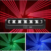 Laser Moving Head Light Bar 6x500mw 6 Eyes Stage Beam RGB DJ Disco laser... - $8,090.11 MXN