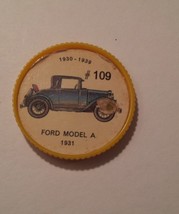 Jello Car Coins -- #109  of 200 - The Ford Model-A - $10.00