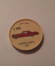 Jello Car Coins -- #165  of 200 - The Lincoln Continental - $10.00