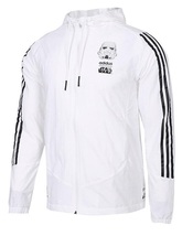 New Adidas Originals Neo 2021 Stormtrooper Star Wars Jacket White Hoodie DW8174 - £104.23 GBP