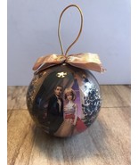Barbie &amp; Ken Doll Ornament 1997 Holiday Christmas Tree 3&quot; Decoupage Ball... - €8,59 EUR