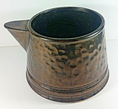 McCoy Pottery Teapot Kettle Cookie Jar Base Only 5in Vintage Planter Bronze - £14.15 GBP